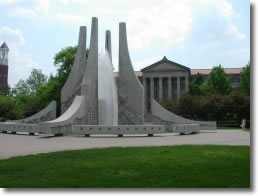 Purdue University fountain