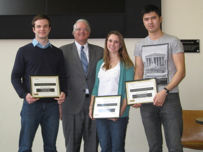College of Science Outstanding Statistics Students 2014